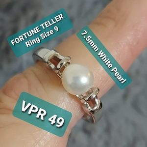 VANTEL PEARLS STERLING SILVER RING SIZE 9